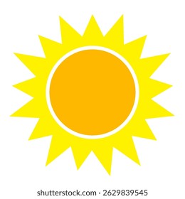 Illustration of yellow sunlight background. Sunlight abstract design. sun light cartoon design in flat style