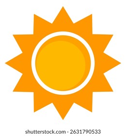 Illustration of yellow sunlight background. Sunlight abstract design. sun light cartoon design in flat style