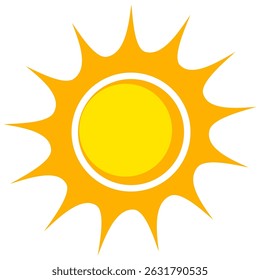 Illustration of yellow sunlight background. Sunlight abstract design. sun light cartoon design in flat style
