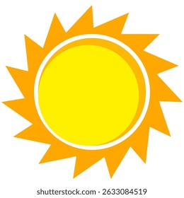 Illustration of yellow sunlight background. Sunlight abstract design. sun light cartoon design in flat style