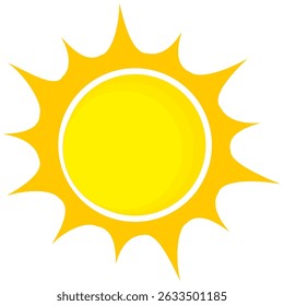 Ilustración del fondo amarillo de la luz del sol. Diseño abstracto de la luz del sol. diseño de dibujos animados de la luz del sol en estilo plano