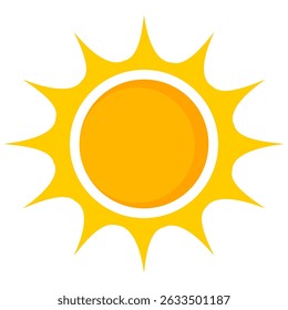 Illustration of yellow sunlight background. Sunlight abstract design. sun light cartoon design in flat style