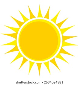 Illustration of yellow sunlight background. Sunlight abstract design. sun light cartoon design in flat style