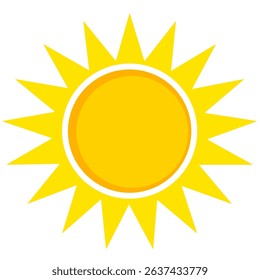 Illustration of yellow sunlight background. Sunlight abstract design. sun light cartoon design in flat style