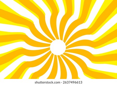 Illustration of yellow sunlight background. Sunlight abstract design. sun light cartoon design in flat style.