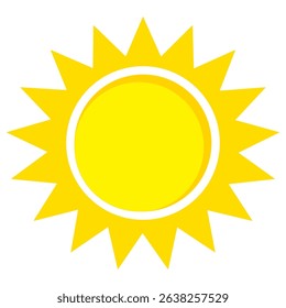Illustration of yellow sunlight background. Sunlight abstract design. sun light cartoon design in flat style