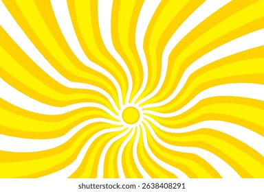 Illustration of yellow sunlight background. Sunlight abstract design. sun light cartoon design in flat style.