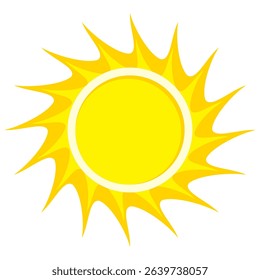 Illustration of yellow sunlight background. Sunlight abstract design. sun light cartoon design in flat style