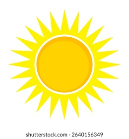 Illustration of yellow sunlight background. Sunlight abstract design. sun light cartoon design in flat style