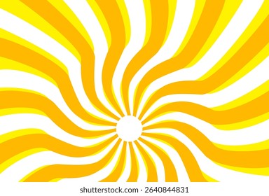 Illustration of yellow sunlight background. Sunlight abstract design. sun light cartoon design in flat style.