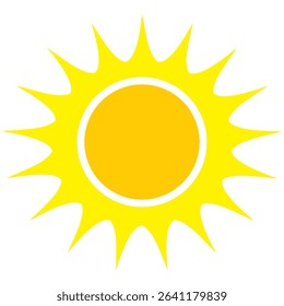 Illustration of yellow sunlight background. Sunlight abstract design. sun light cartoon design in flat style