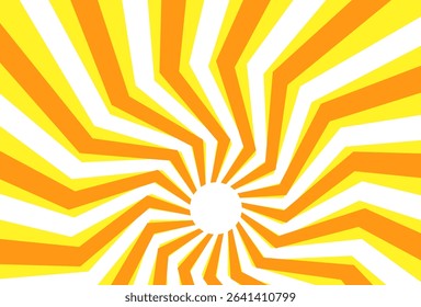 Illustration of yellow sunlight background. Sunlight abstract design. sun light cartoon design in flat style.