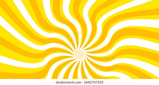 Illustration of yellow sunlight background. Sunlight abstract design. sun light cartoon design in flat style.