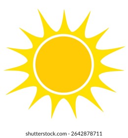 Illustration von gelbem Sonnenlichthintergrund. Sonnenlicht abstraktes Design. Sonnenlicht Cartoon-Design im flachen Stil
