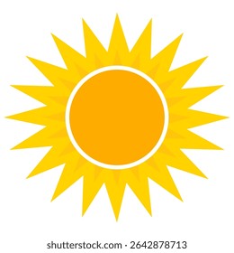 Illustration von gelbem Sonnenlichthintergrund. Sonnenlicht abstraktes Design. Sonnenlicht Cartoon-Design im flachen Stil
