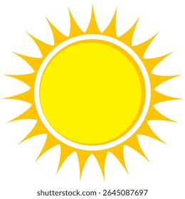 Illustration of yellow sunlight background. Sunlight abstract design. sun light cartoon design in flat style