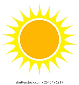 Illustration of yellow sunlight background. Sunlight abstract design. sun light cartoon design in flat style