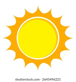 Illustration of yellow sunlight background. Sunlight abstract design. sun light cartoon design in flat style