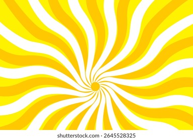 Ilustração do fundo amarelo da luz solar. Design abstrato luz solar. design de desenho animado luz solar em estilo plano.