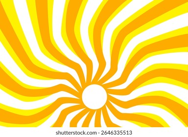Illustration of yellow sunlight background. Sunlight abstract design. sun light cartoon design in flat style.
