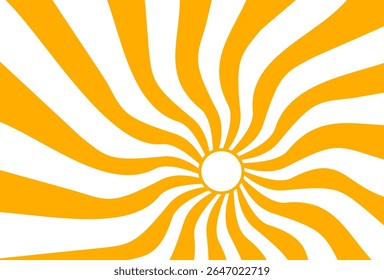Illustration of yellow sunlight background. Sunlight abstract design. sun light cartoon design in flat style.