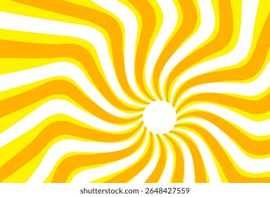 Illustration of yellow sunlight background. Sunlight abstract design. sun light cartoon design in flat style.
