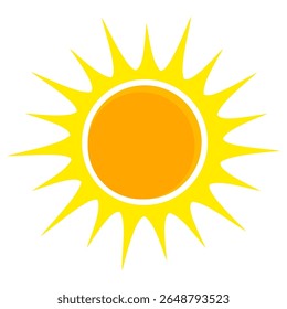 Illustration of yellow sunlight background. Sunlight abstract design. sun light cartoon design in flat style