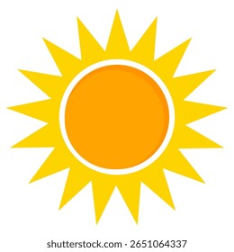 Illustration of yellow sunlight background. Sunlight abstract design. sun light cartoon design in flat style