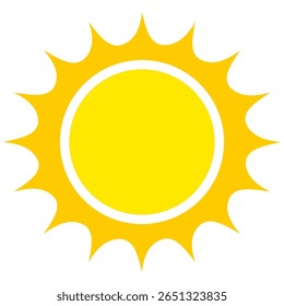 Illustration of yellow sunlight background. Sunlight abstract design. sun light cartoon design in flat style