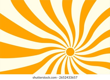 Ilustración del fondo amarillo de la luz del sol. Diseño abstracto de la luz del sol. diseño de dibujos animados de la luz del sol en estilo plano.