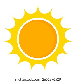 Illustration of yellow sunlight background. Sunlight abstract design. sun light cartoon design in flat style