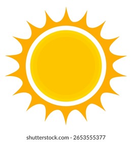 Illustration of yellow sunlight background. Sunlight abstract design. sun light cartoon design in flat style