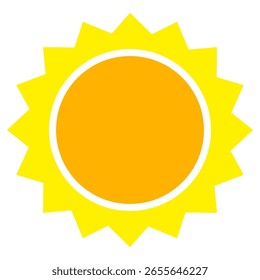 Ilustración del fondo amarillo de la luz del sol. Diseño abstracto de la luz del sol. diseño de dibujos animados de la luz del sol en estilo plano