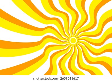 Ilustración del fondo amarillo de la luz del sol. Diseño abstracto de la luz del sol. diseño de dibujos animados de la luz del sol en estilo plano.