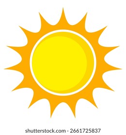 Ilustración del fondo amarillo de la luz del sol. Diseño abstracto de la luz del sol. diseño de dibujos animados de la luz del sol en estilo plano