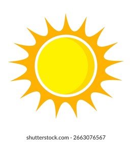 Ilustración del fondo amarillo de la luz del sol. Diseño abstracto de la luz del sol. diseño de dibujos animados de la luz del sol en estilo plano
