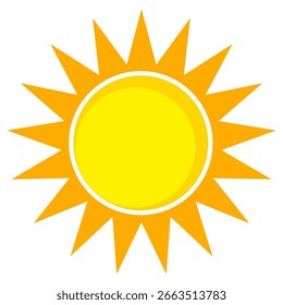 Illustration von gelbem Sonnenlichthintergrund. Sonnenlicht abstraktes Design. Sonnenlicht Cartoon-Design im flachen Stil