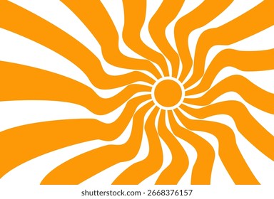 Illustration of yellow sunlight background. Sunlight abstract design. sun light cartoon design in flat style.