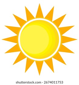 Illustration of yellow sunlight background. Sunlight abstract design. sun light cartoon design in flat style.