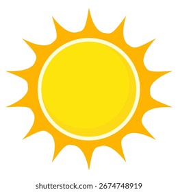 Ilustración del fondo amarillo de la luz del sol. Diseño abstracto de la luz del sol. diseño de dibujos animados de la luz del sol en estilo plano.