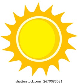Illustration of yellow sunlight background. Sunlight abstract design. sun light cartoon design in flat style.