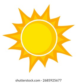 Ilustración del fondo amarillo de la luz del sol. Diseño abstracto de la luz del sol. diseño de dibujos animados de la luz del sol en estilo plano.