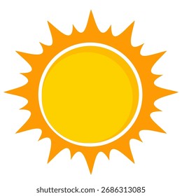Ilustración del fondo amarillo de la luz del sol. Diseño abstracto de la luz del sol. diseño de dibujos animados de la luz del sol en estilo plano.