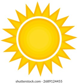 Ilustración del fondo amarillo de la luz del sol. Diseño abstracto de la luz del sol. diseño de dibujos animados de la luz del sol en estilo plano.