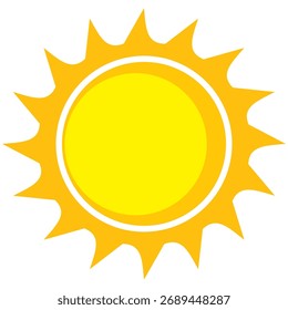 Illustration von gelbem Sonnenlichthintergrund. Sonnenlicht abstraktes Design. Sonnenlicht Cartoon-Design im flachen Stil.