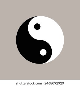 The Illustration of Yin Yang Symbol