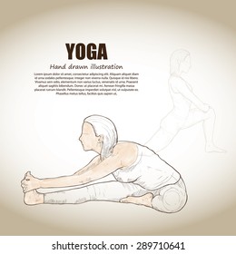 illustration of yoga.