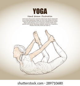 illustration of yoga.