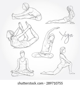 Yoga sketch  Vectorain  Free Vectors Icons Logos and More