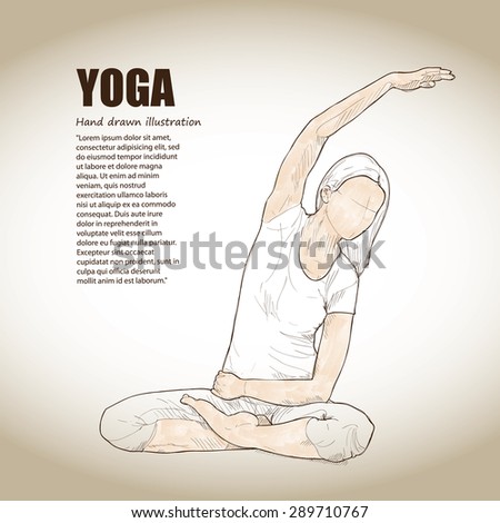 illustration of yoga.
